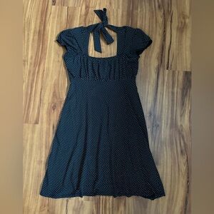 L.E.I. Taylor Swift Collection Black and White Polka Dot Sundress